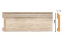 Плинтус напольный из дюрополимера Decomaster D005-72ДМ (79*13*2400мм)